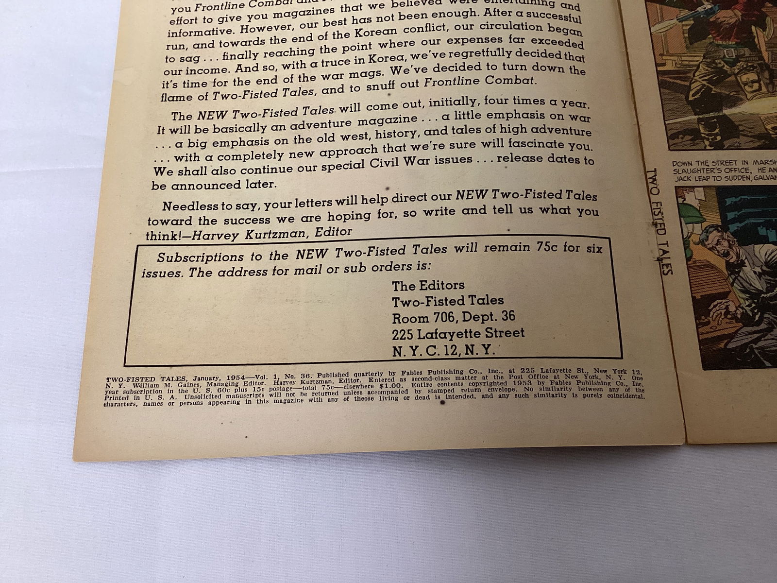 Two-Fisted Tales 36 EC Comic Book - 7