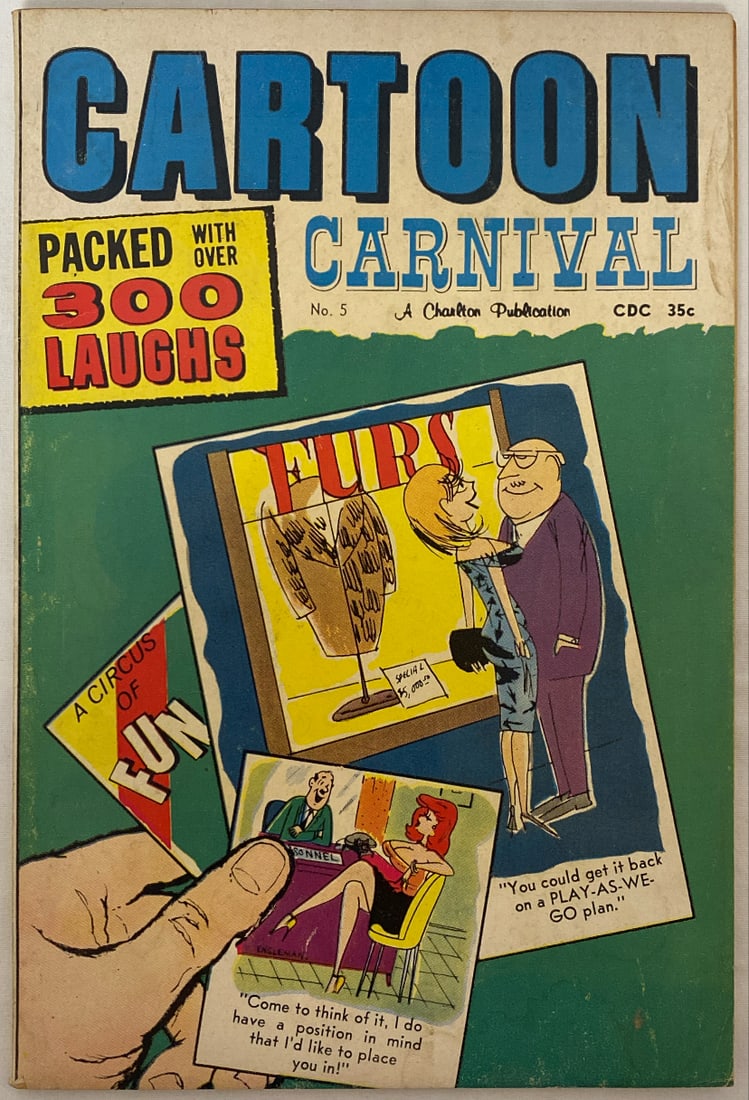 Cartoon Carnival 5 Charlton Comic Book: 1963, Please preview and see all photos for condition 