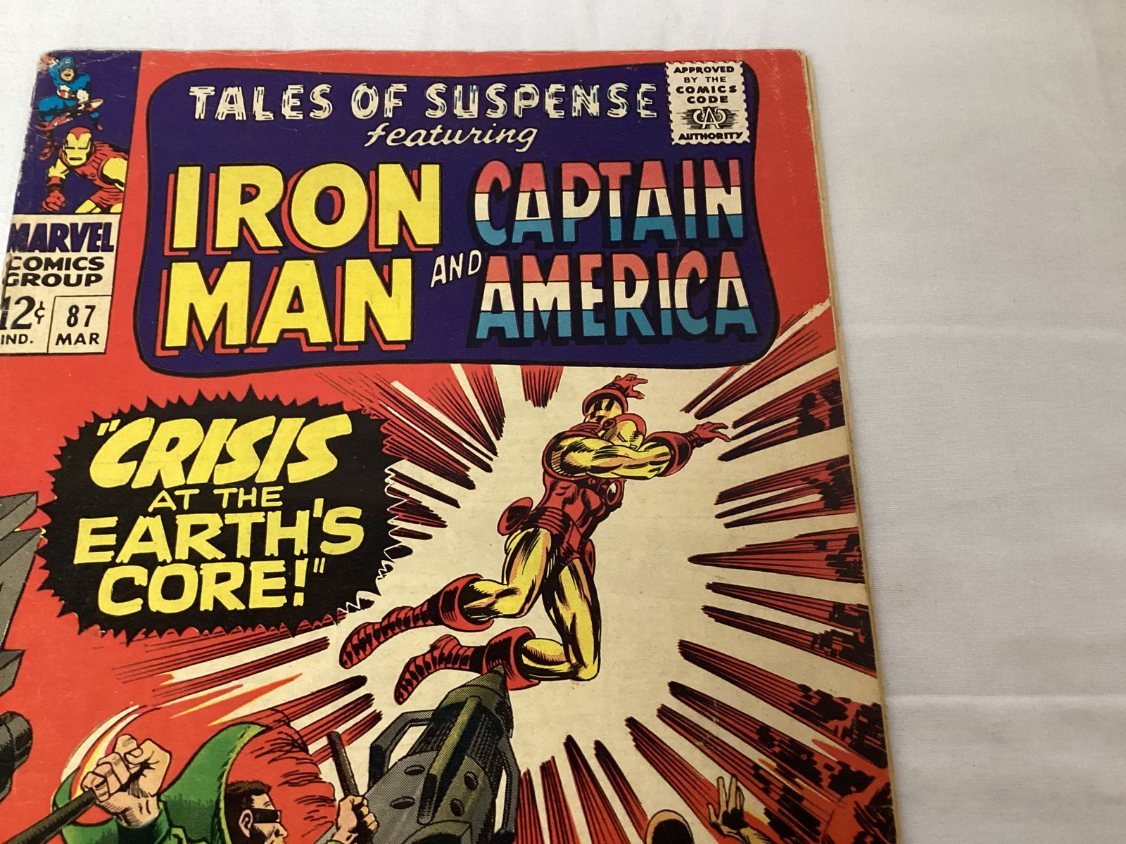 Tales of Suspense 87 Marvel Captain America Iron Man Comic Book - 3