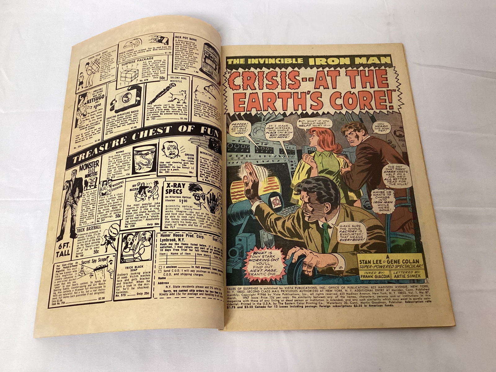 Tales of Suspense 87 Marvel Captain America Iron Man Comic Book - 6