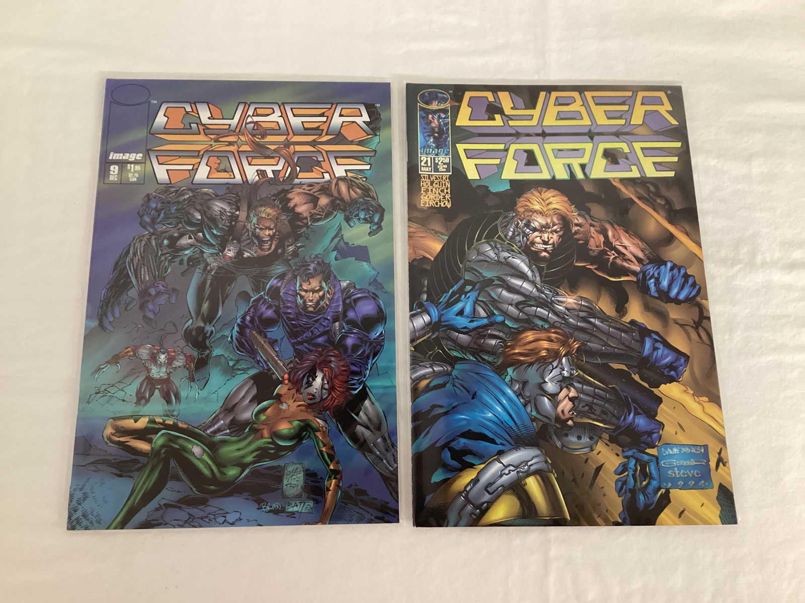 Five Cyber Force Image Comic Books - 3