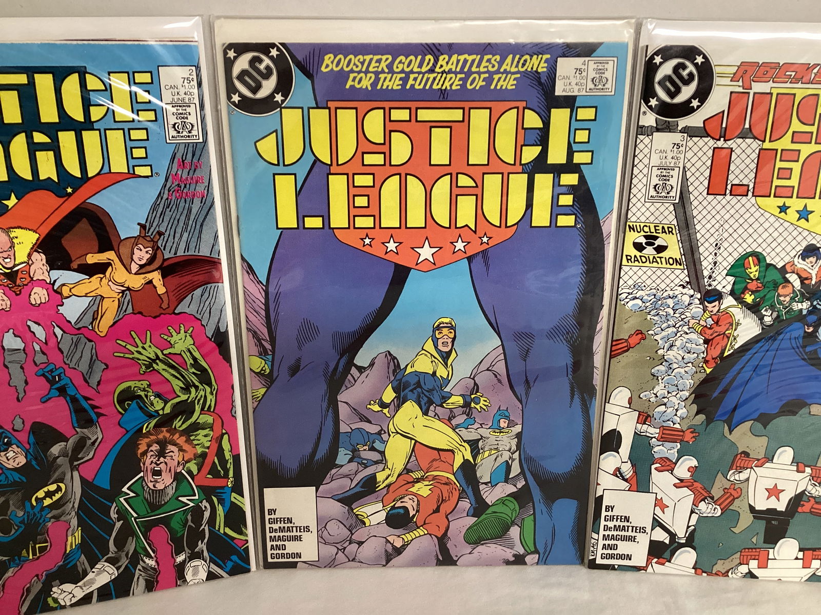 Three Justice League DC Comic Books - 3