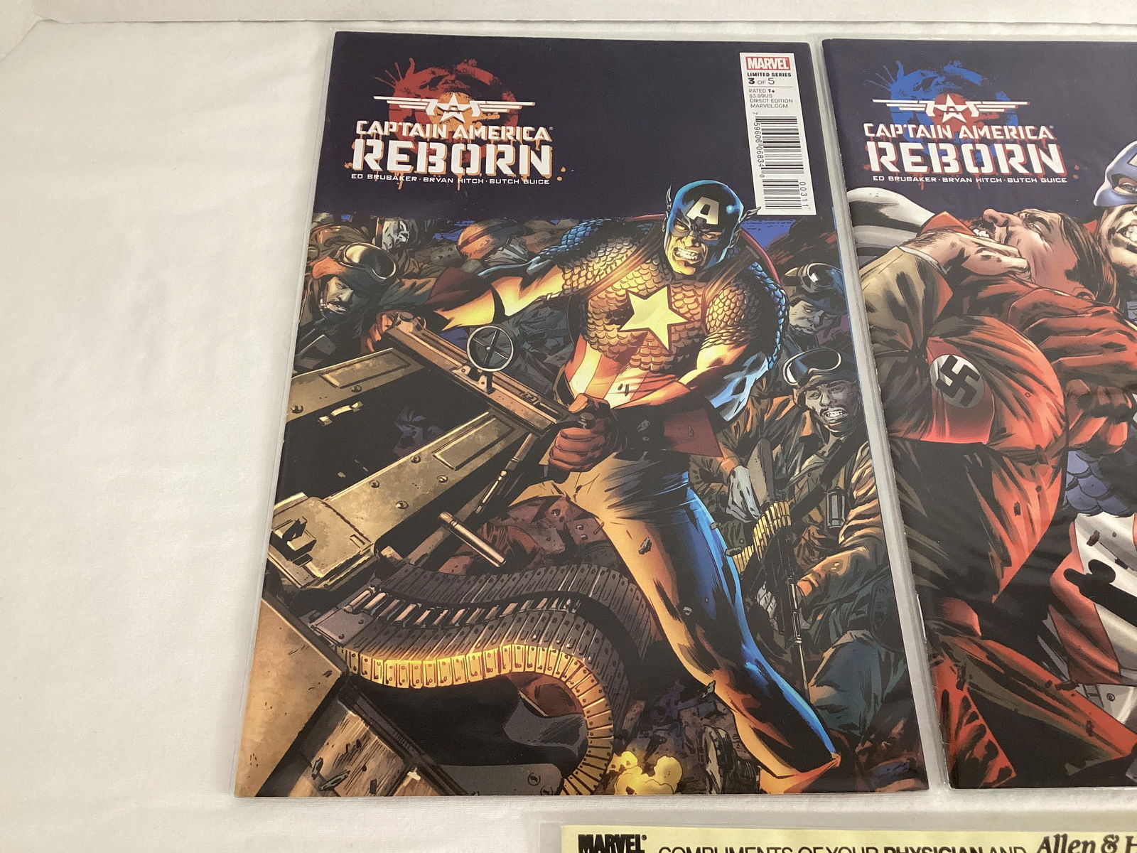 Three Captain America Marvel Comic Books - 2