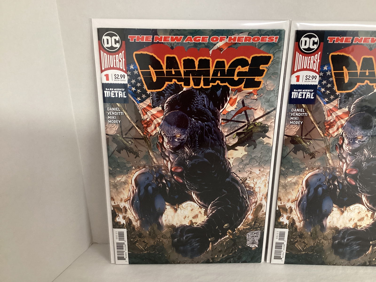Three Damage 1 DC Comic Books - 2