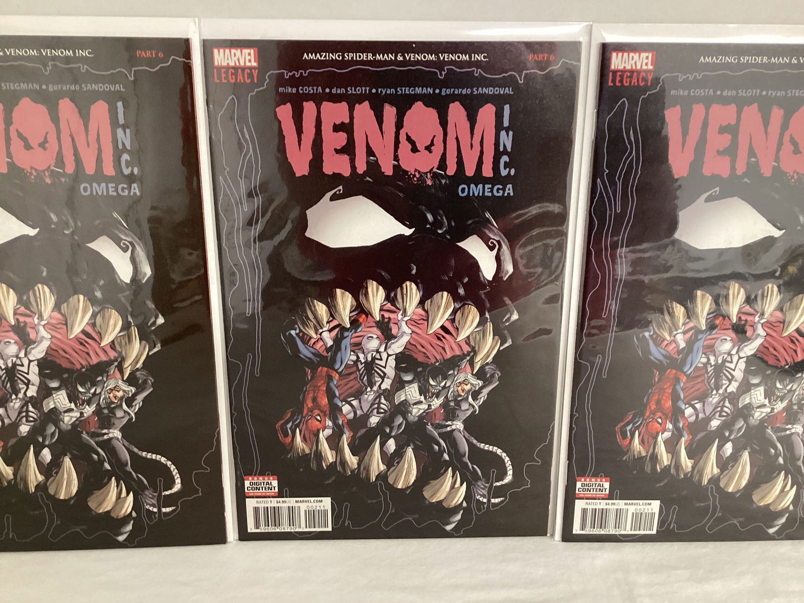 Three Venom Inc Omega 1 Marvel Legacy Comic Books - 3