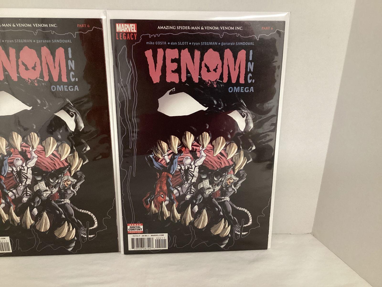 Three Venom Inc Omega 1 Marvel Legacy Comic Books - 4