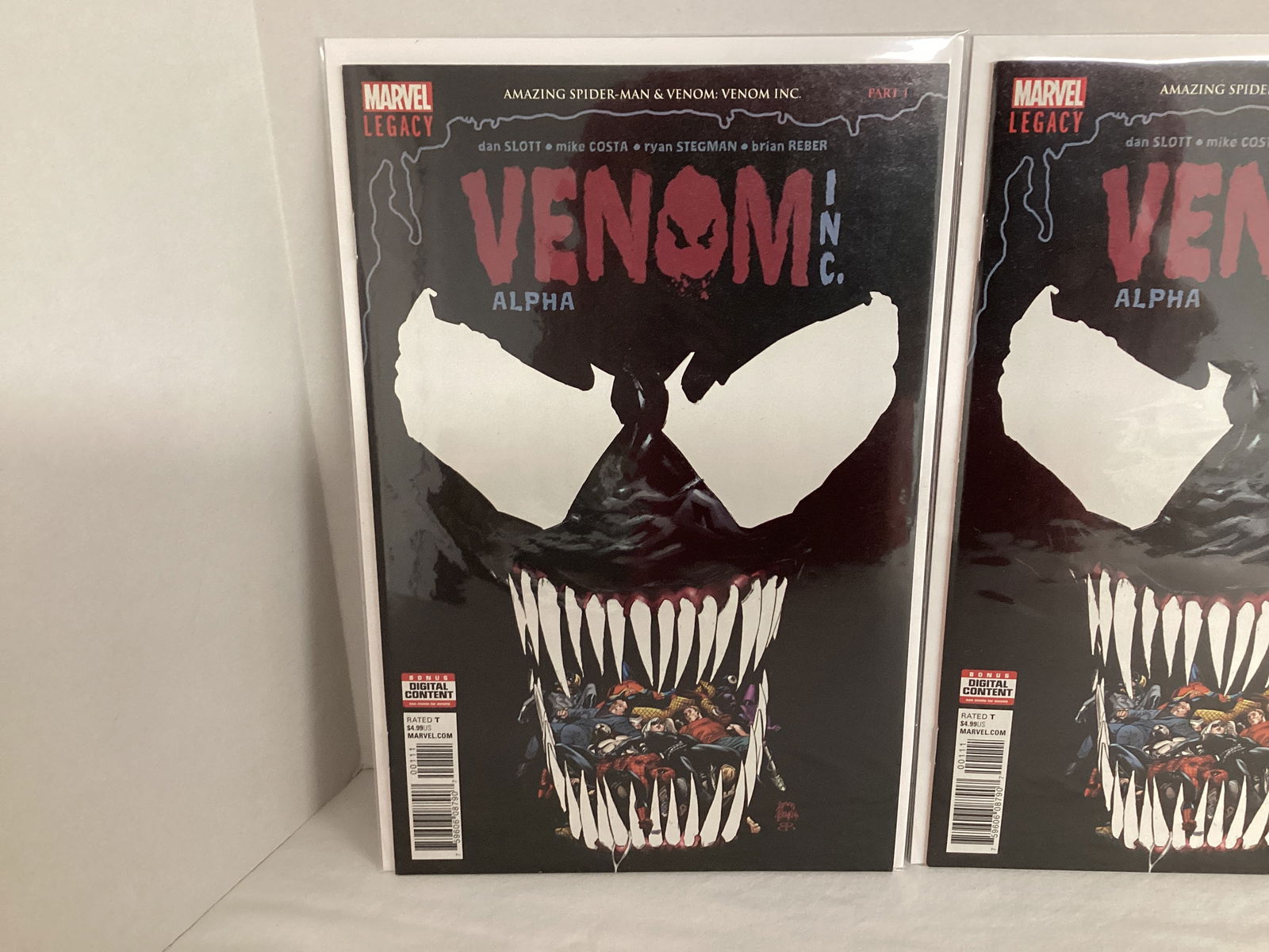 Three Venom Inc Alpha 1 Marvel Legacy Comic Books - 2