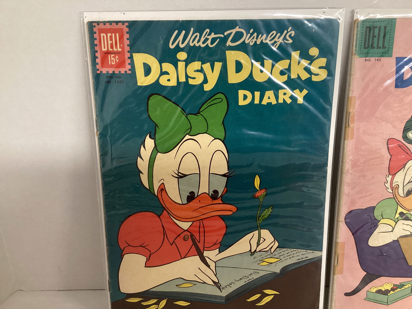 Two Walt Disney's Daisy Duck's Diary Dell Comic Books - 2