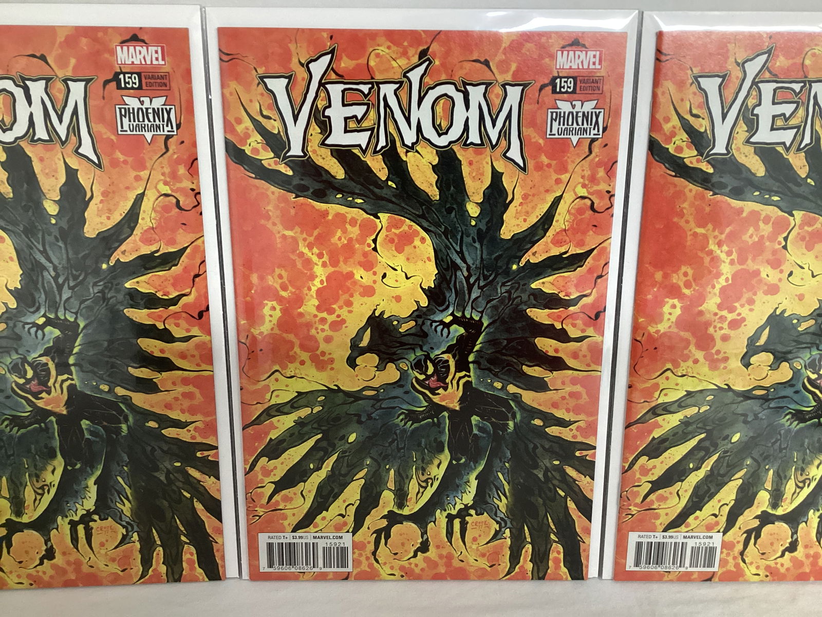 Three Venom 159 Phoenix Variant Marvel Comic Books - 3