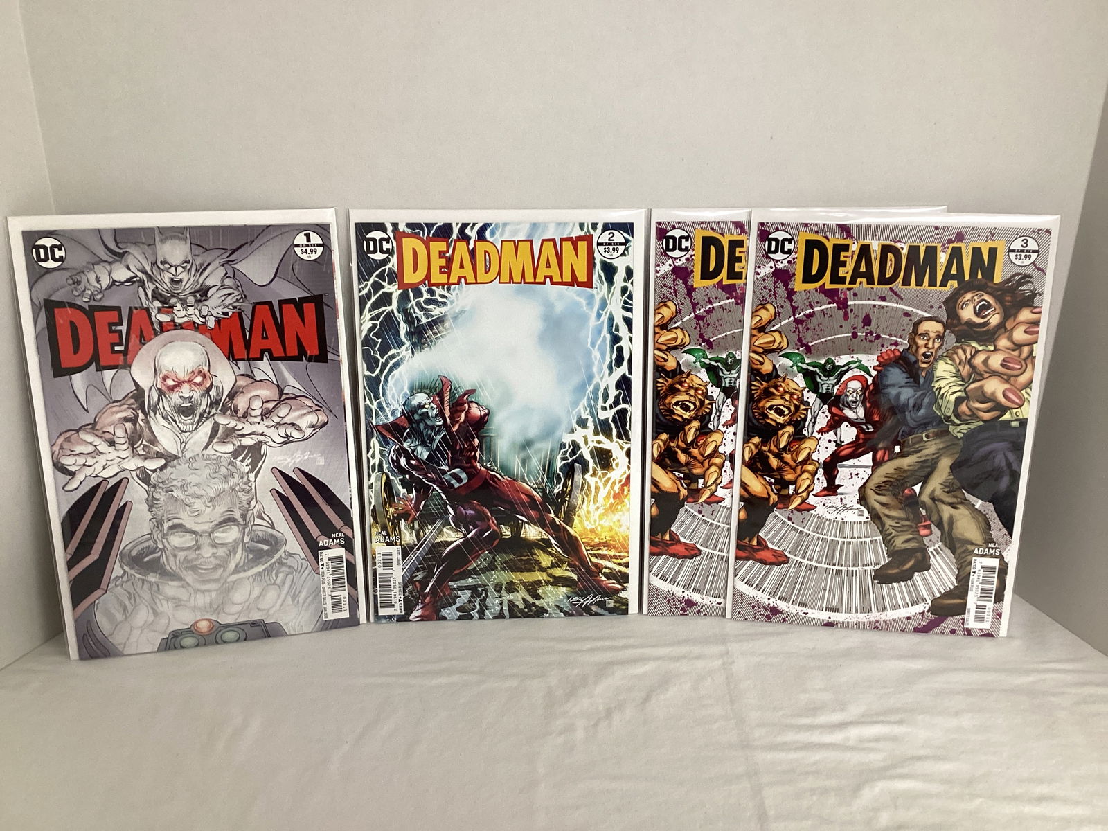 Four Deadman DC Comic Books: Please preview and see all photos for condition