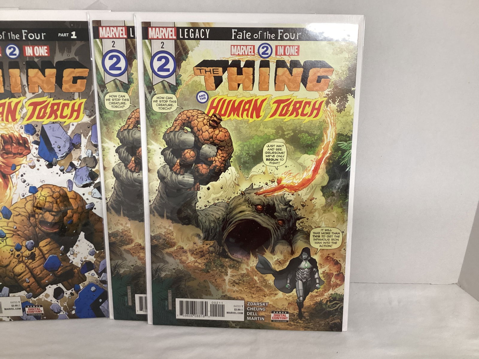 The Thing and Human Torch Marvel Comic Books - 2