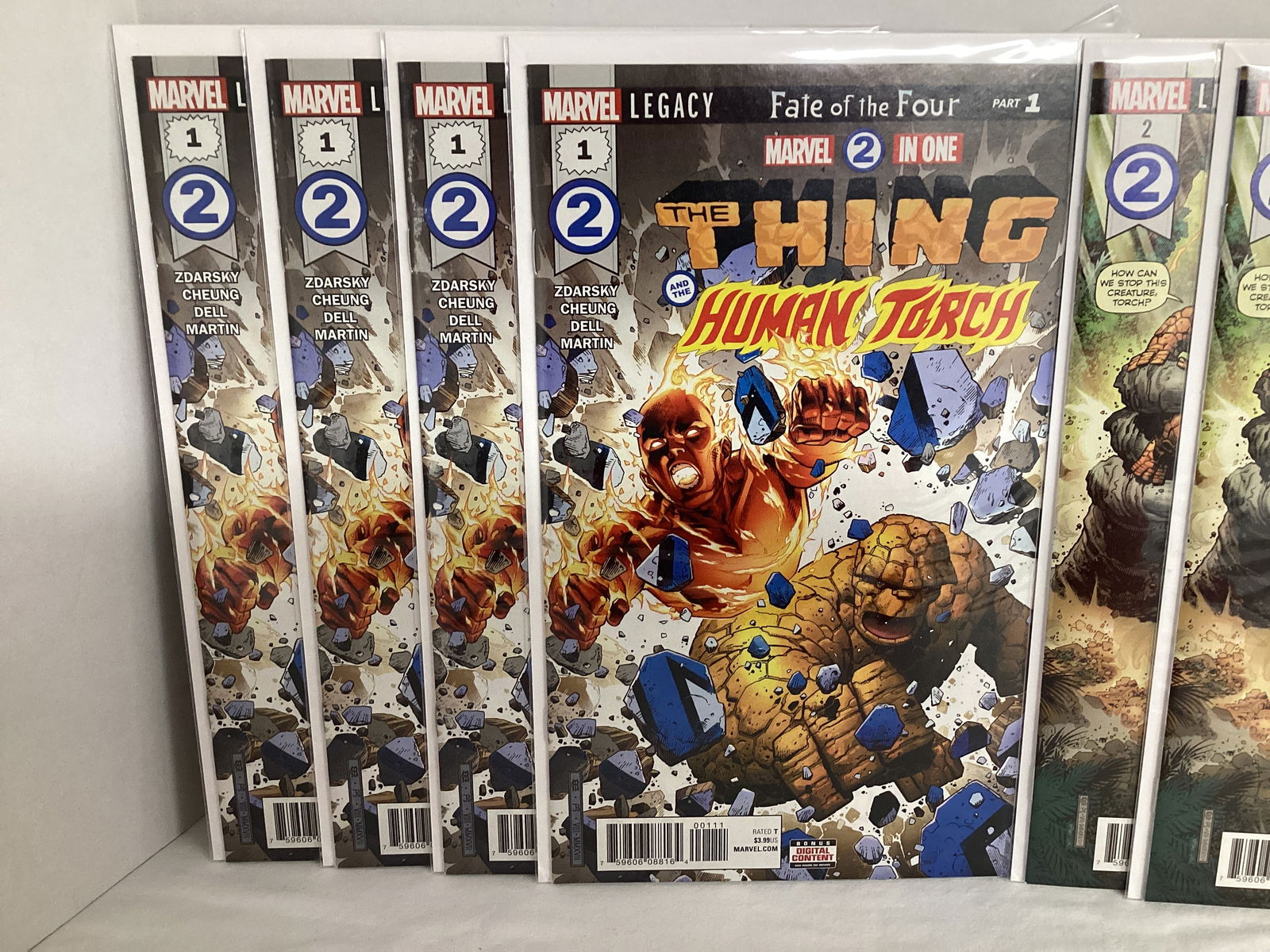 The Thing and Human Torch Marvel Comic Books - 3