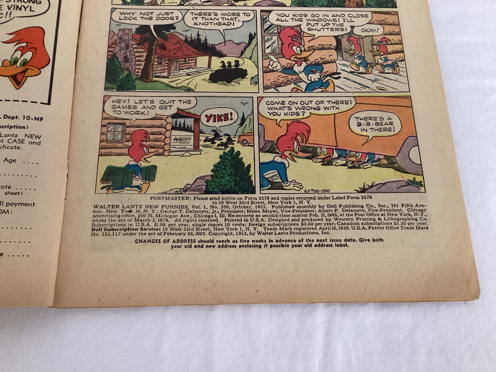 Walter Lantz New Funnies 200 Dell Comic Book - 7