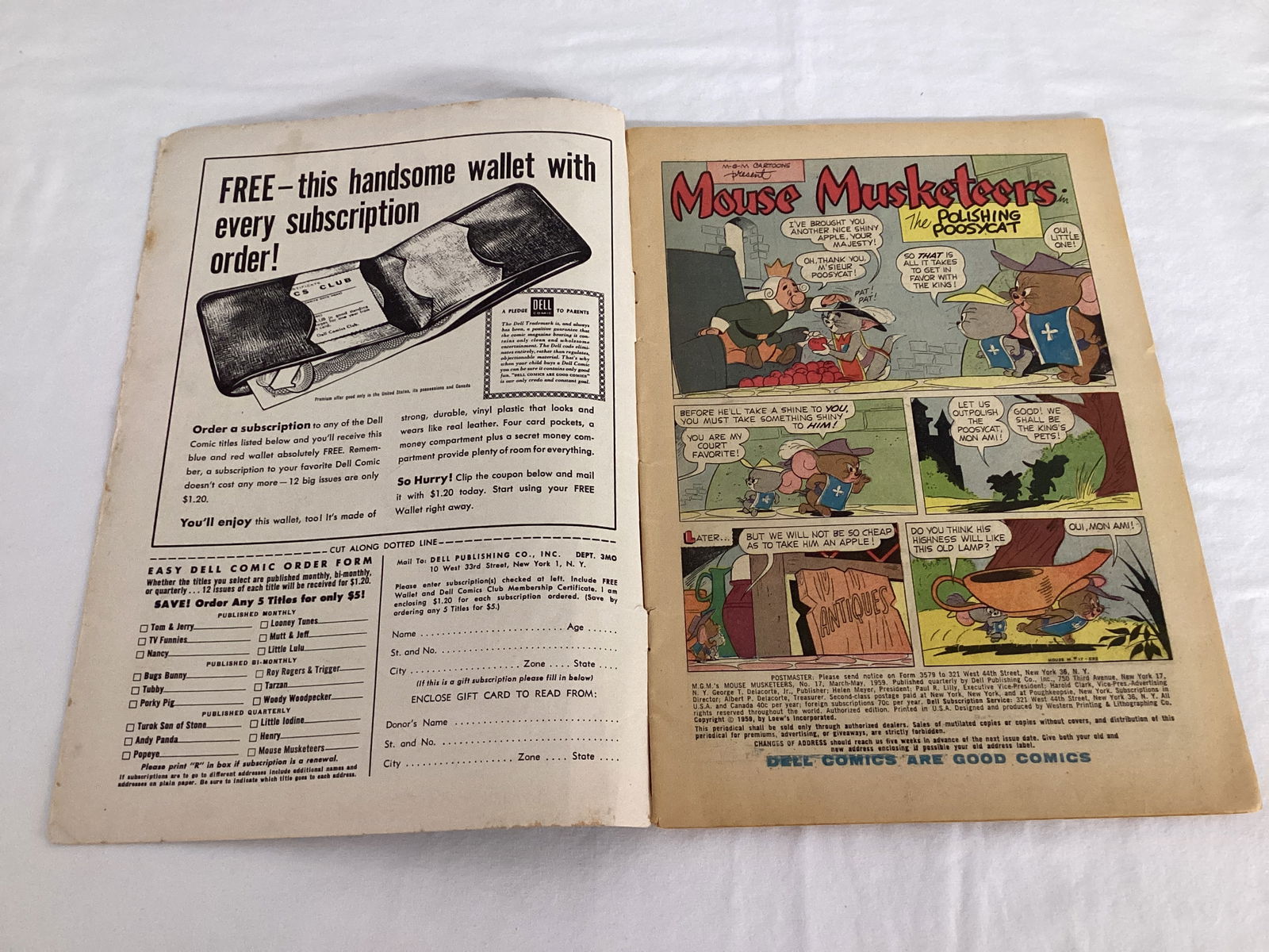 MGM's Mouse Musketeers 17 Dell Tom and Jerry Comic Book - 6