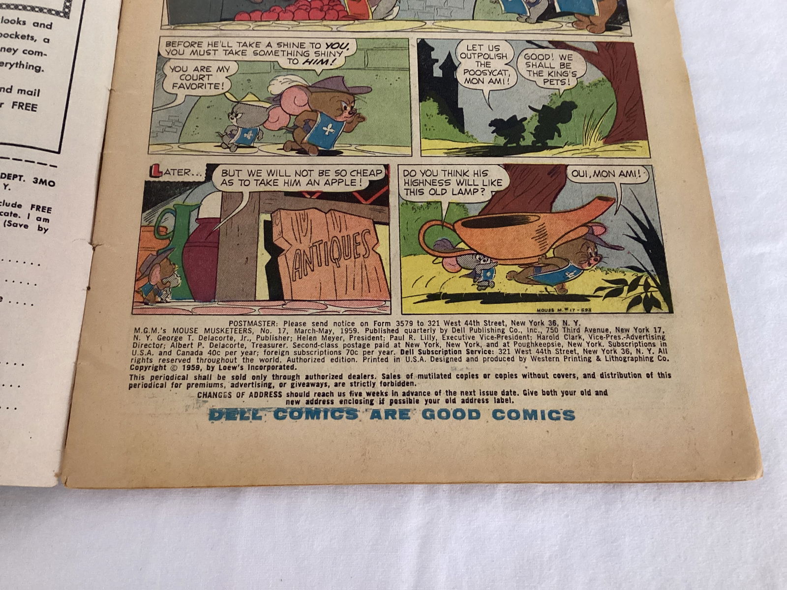 MGM's Mouse Musketeers 17 Dell Tom and Jerry Comic Book - 7