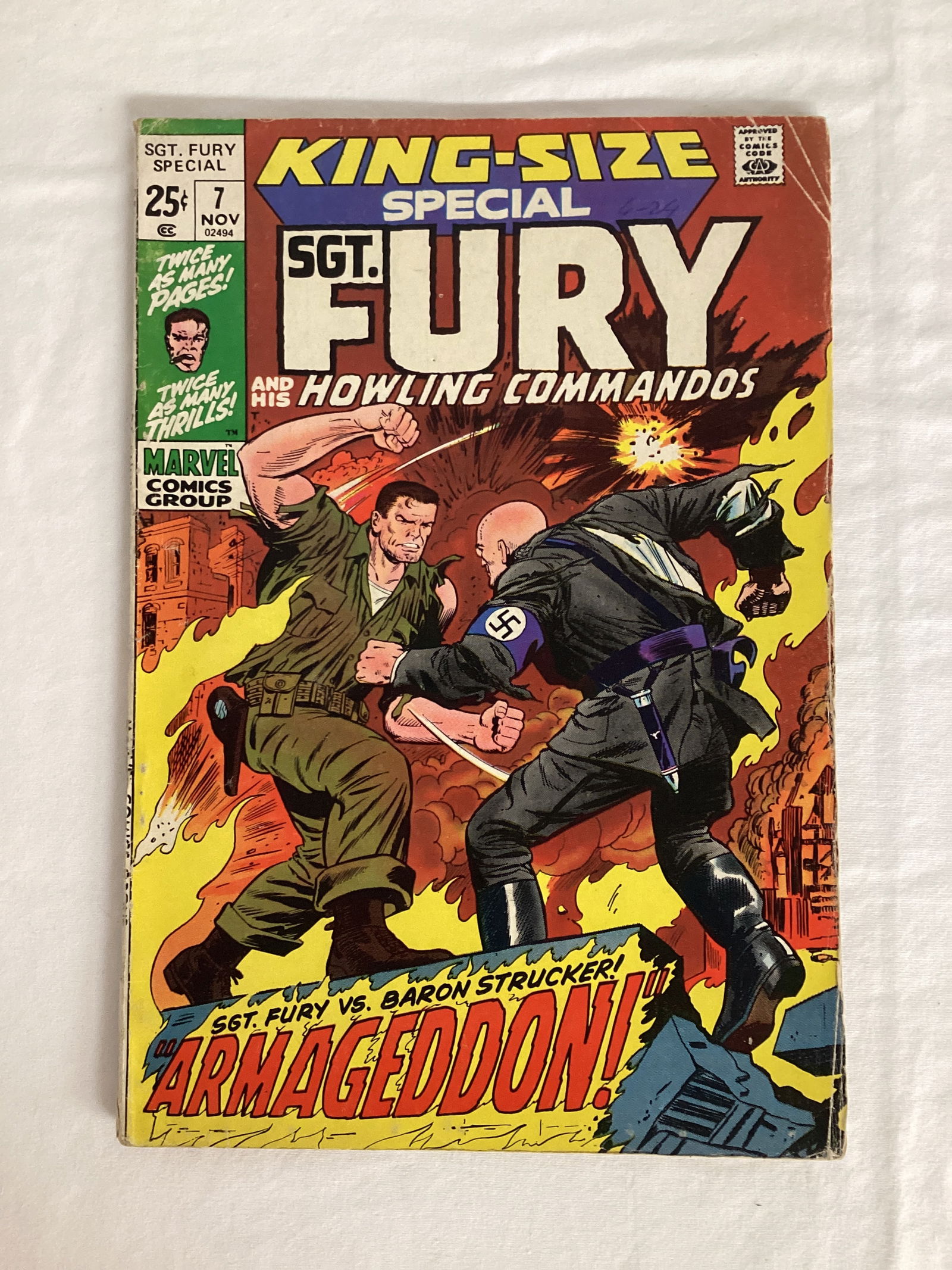 Sgt. Fury and His Howling Commandos 7 Marvel Comic Book (1 of 8)