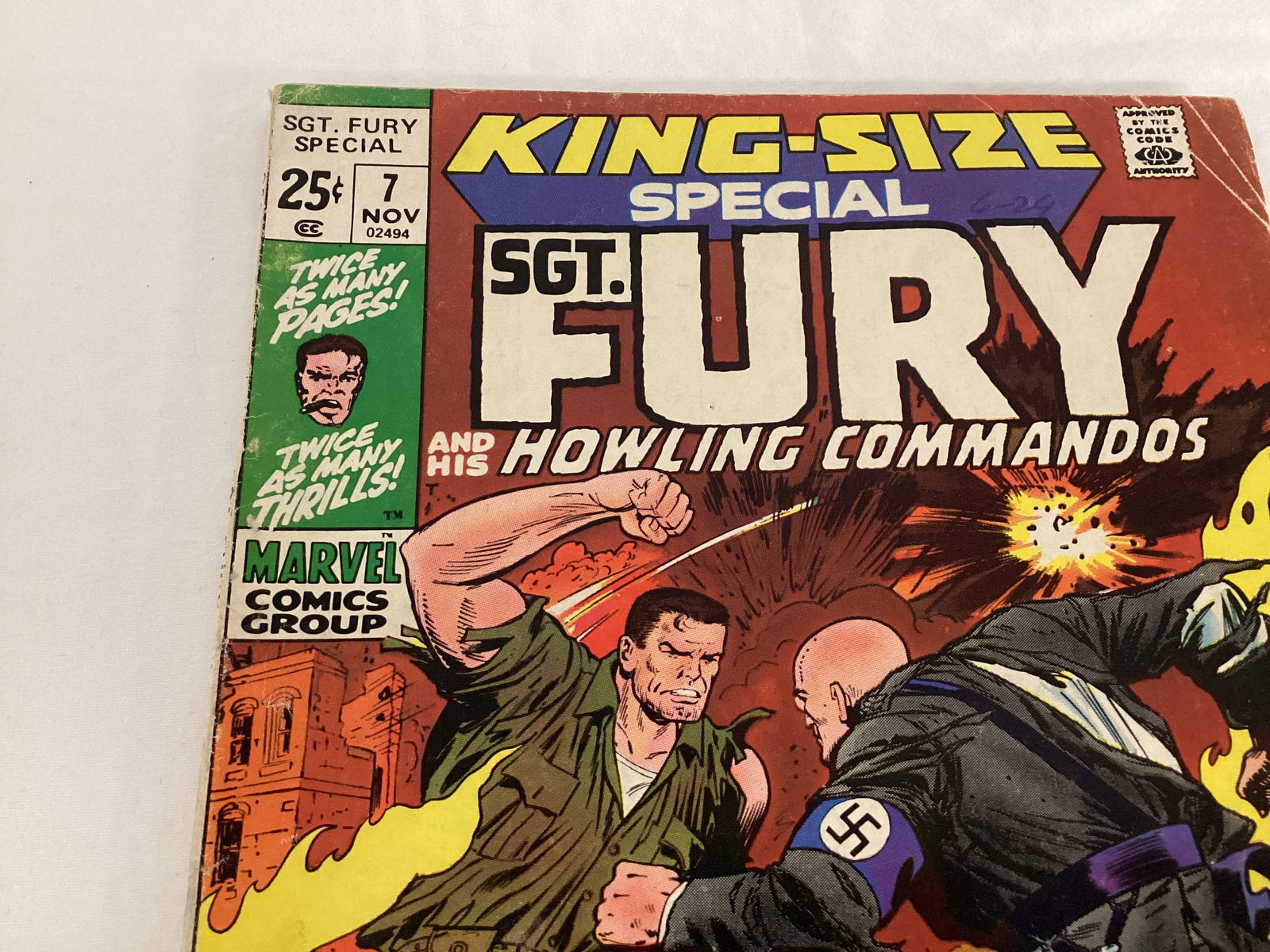 Sgt. Fury and His Howling Commandos 7 Marvel Comic Book - 2