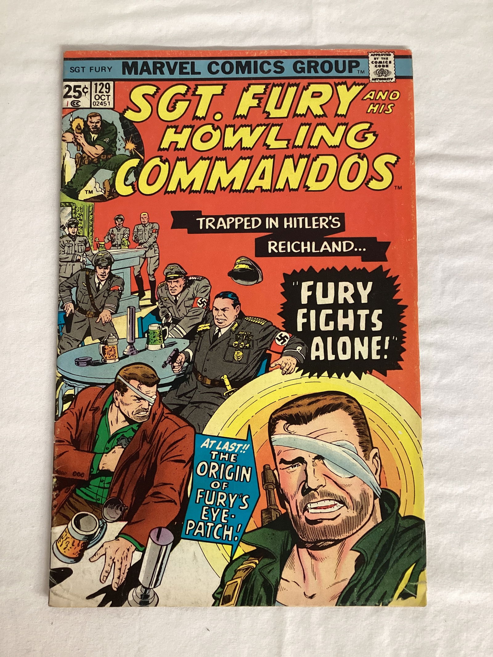 Sgt. Fury and His Howling Commandos 129 Marvel Comic Book (1 of 8)