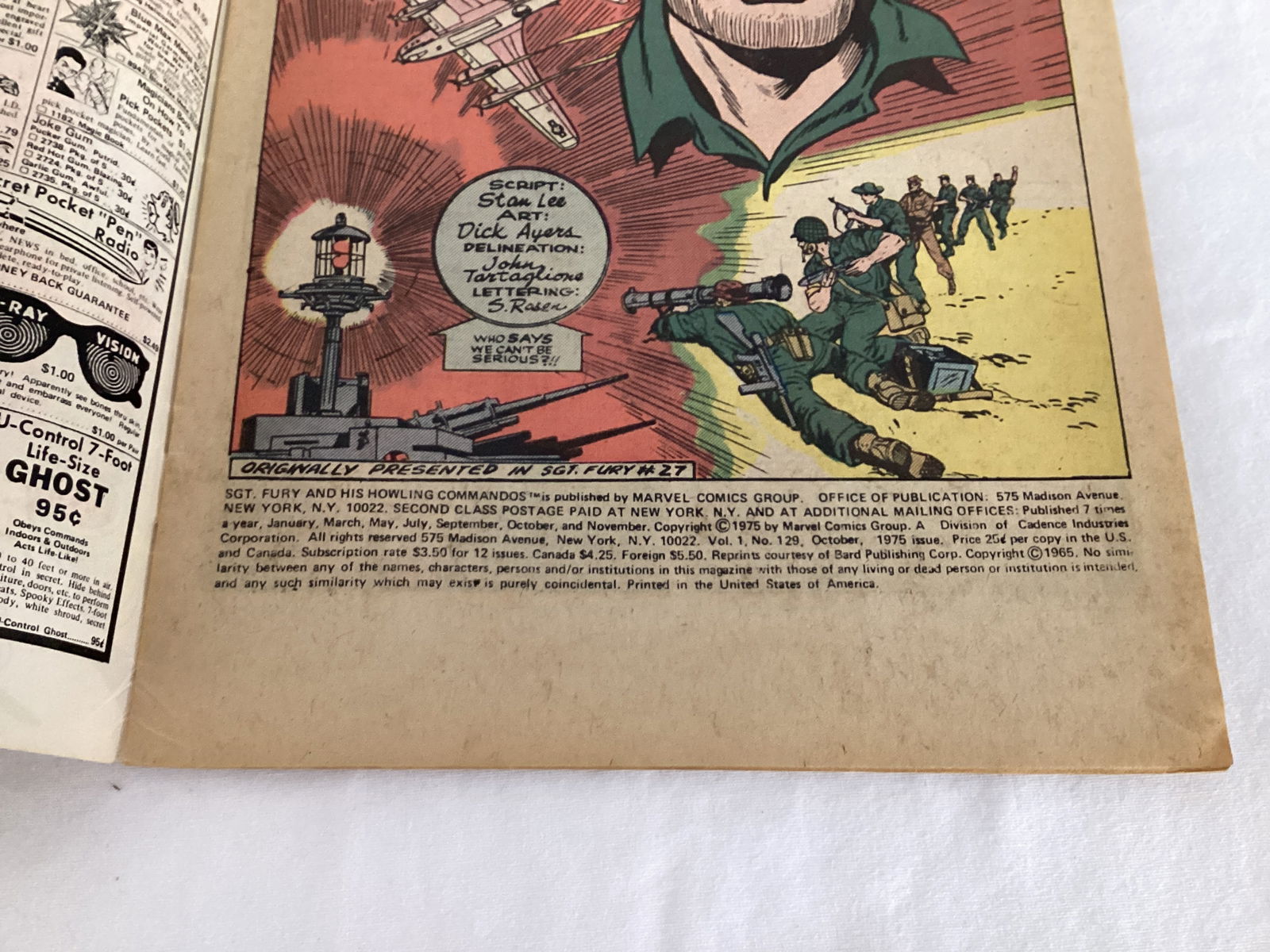 Sgt. Fury and His Howling Commandos 129 Marvel Comic Book - 7