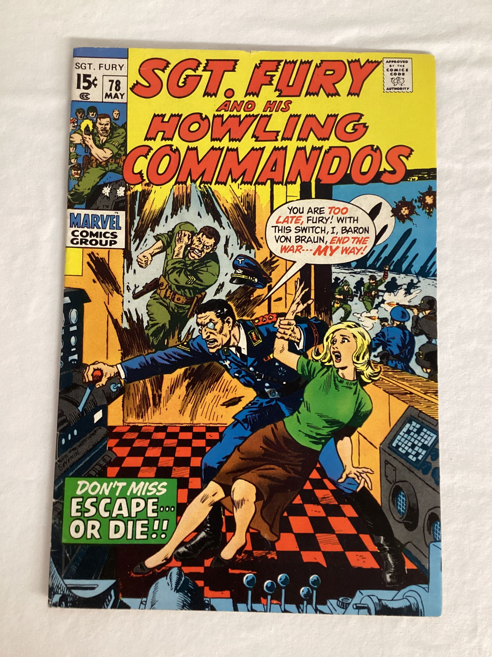 Sgt. Fury and His Howling Commandos 78 Marvel Comic Book (1 of 8)