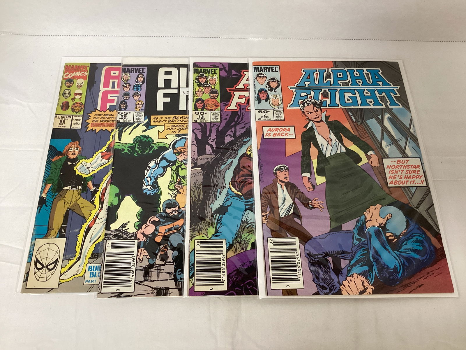 Four Alpha Flight Marvel Comic Books (1 of 3)