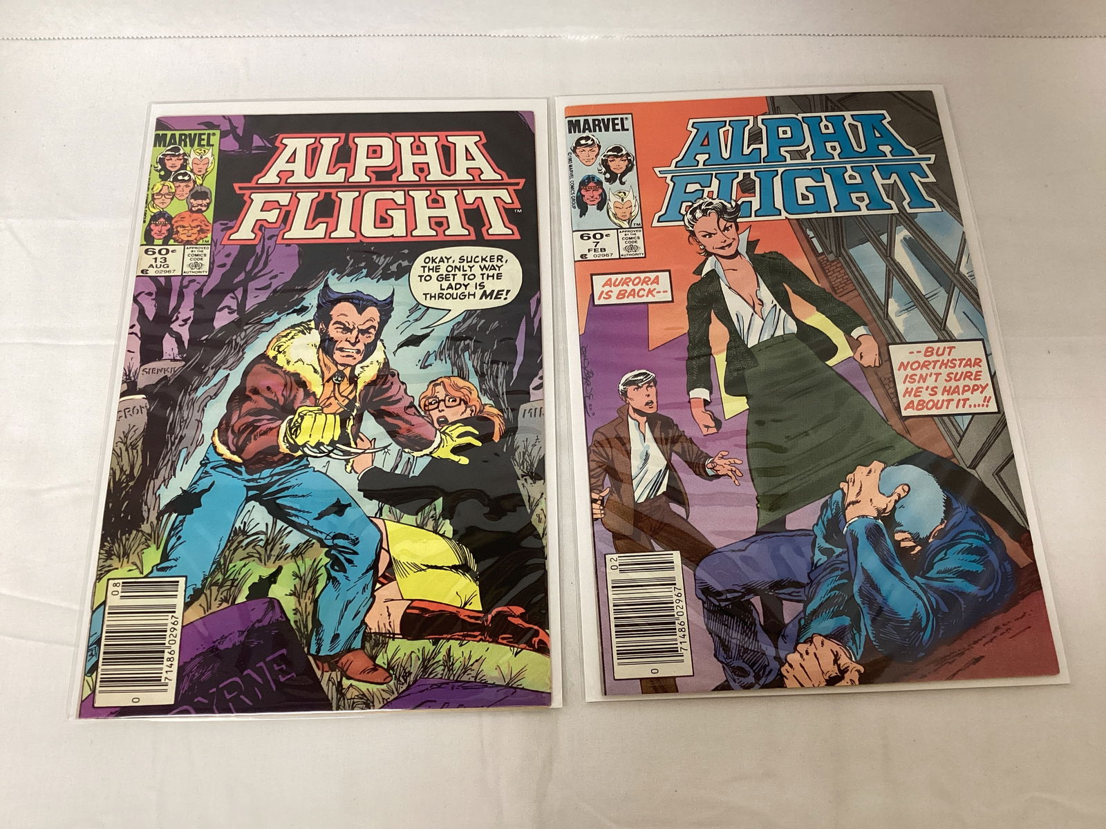 Four Alpha Flight Marvel Comic Books - 2