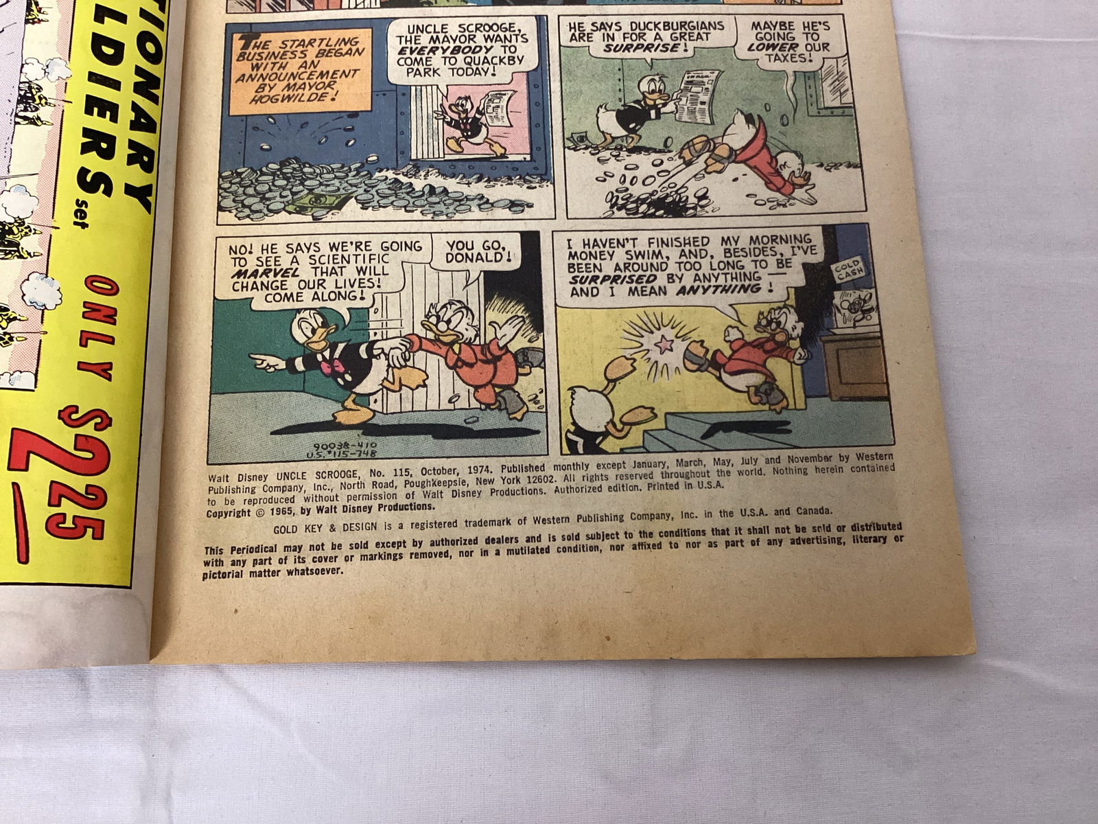 Walt Disney's Uncle Scrooge 115 Gold Key Comic Book - 7