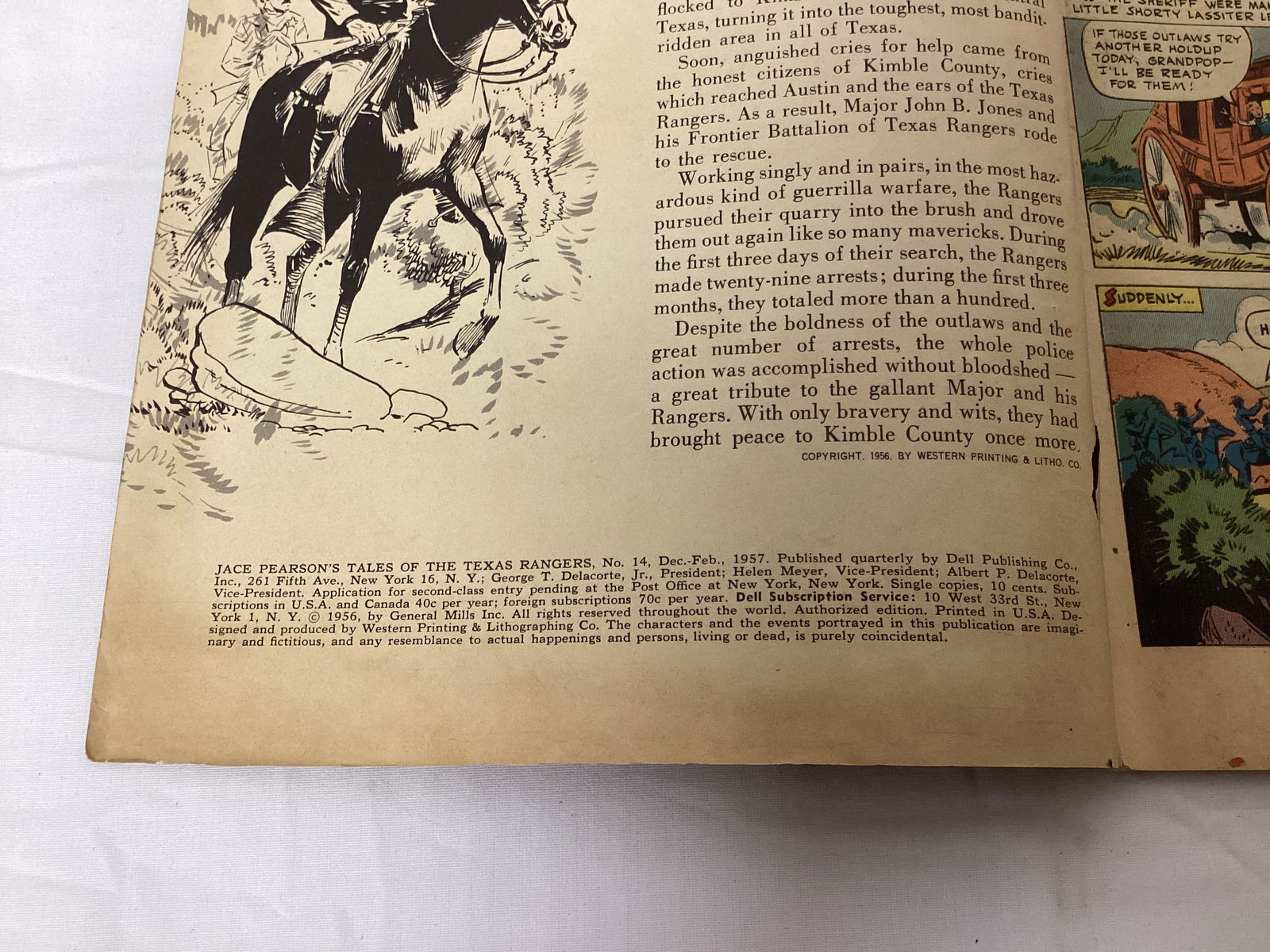 Jace Pearson's Tales of the Texas Rangers 14 Dell Comic Book - 7