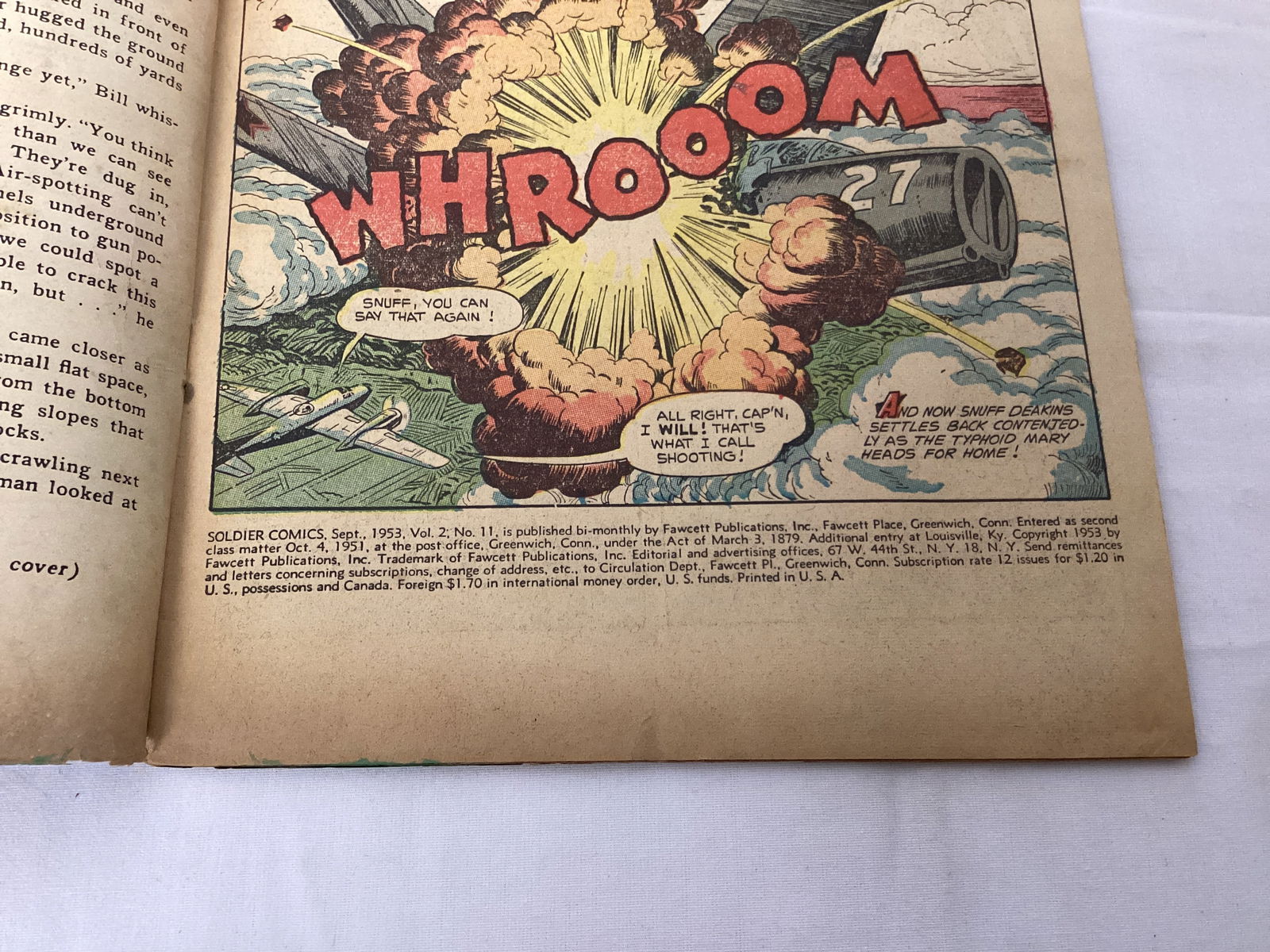 Soldier Comics 11 Fawcett Comic Book - 7