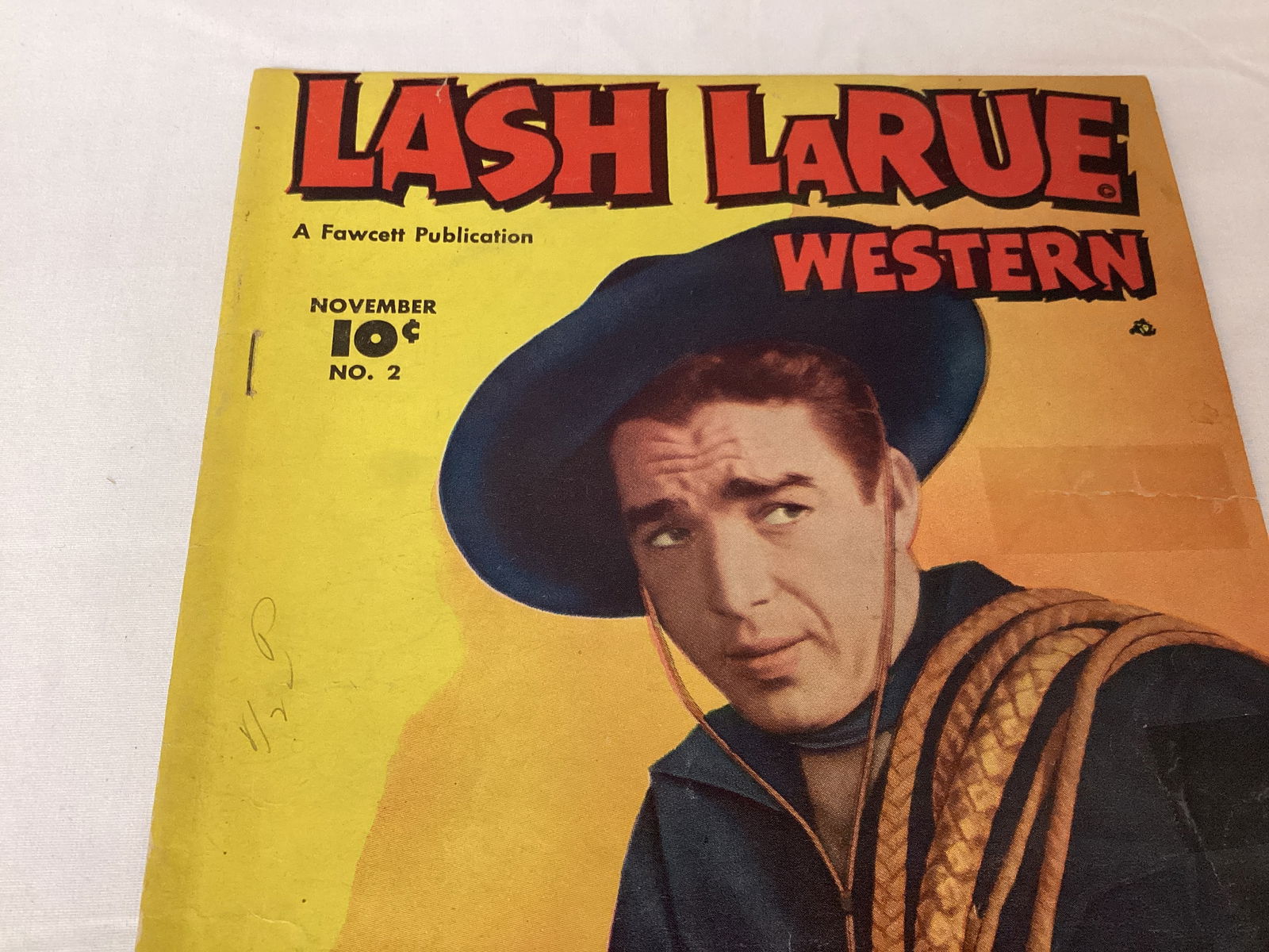 Lash Larue Western 2 Fawcett Comic Book - 2