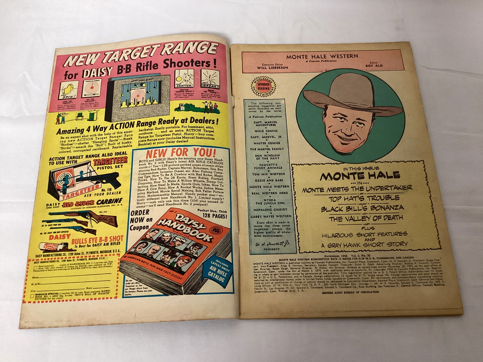 Monte Hale Western 30 Fawcett Comic Book - 6