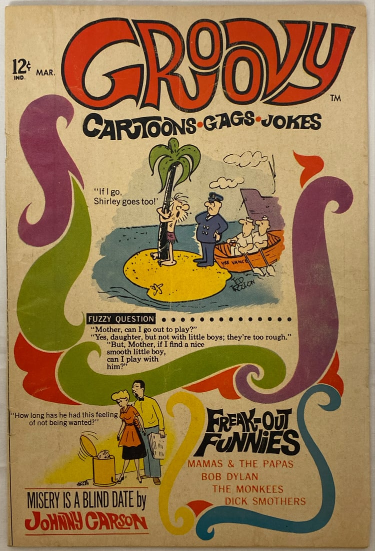 Groovy 1 Atlas Comic Book: 1968, Please preview and see all photos for condition 