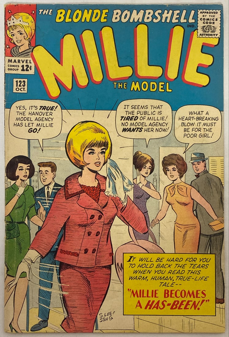 Millie the Model 123 Marvel Comic Book: 1964, Please preview and see all photos for condition 