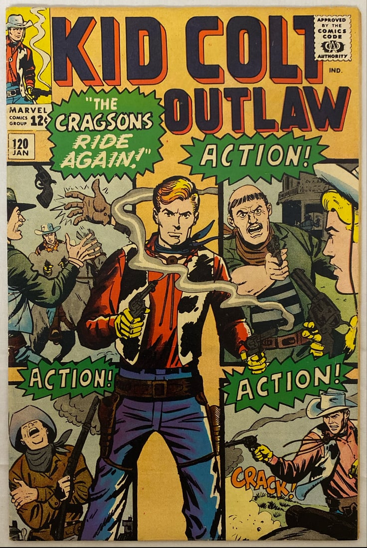 Kid Colt Outlaw 120 Marvel Western Comic Book
