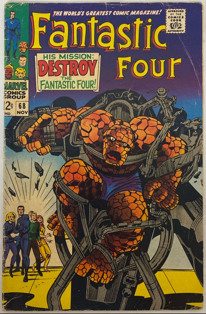 Fantastic Four 68 Marvel Comic Book (1 of 8)