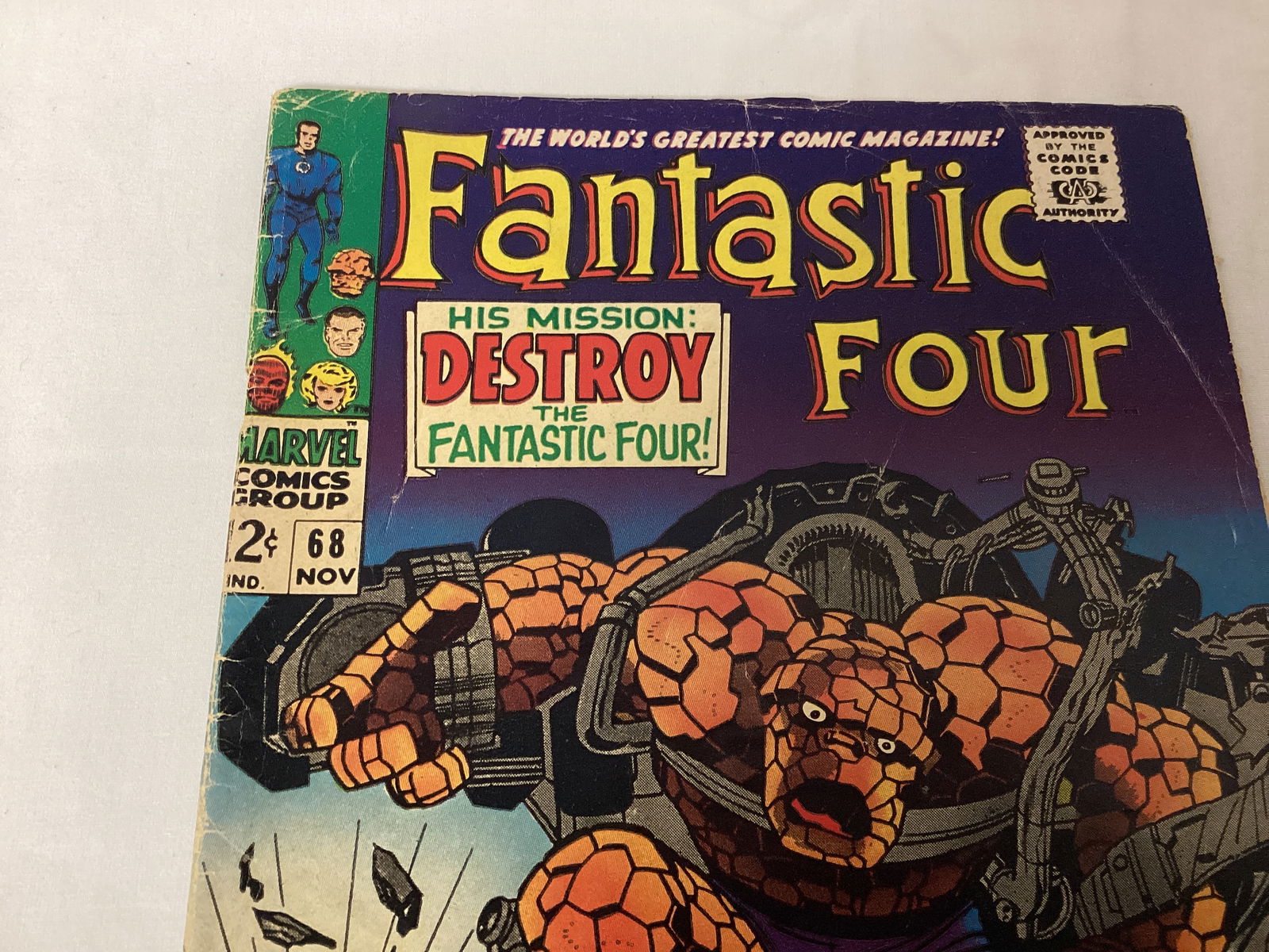 Fantastic Four 68 Marvel Comic Book - 2