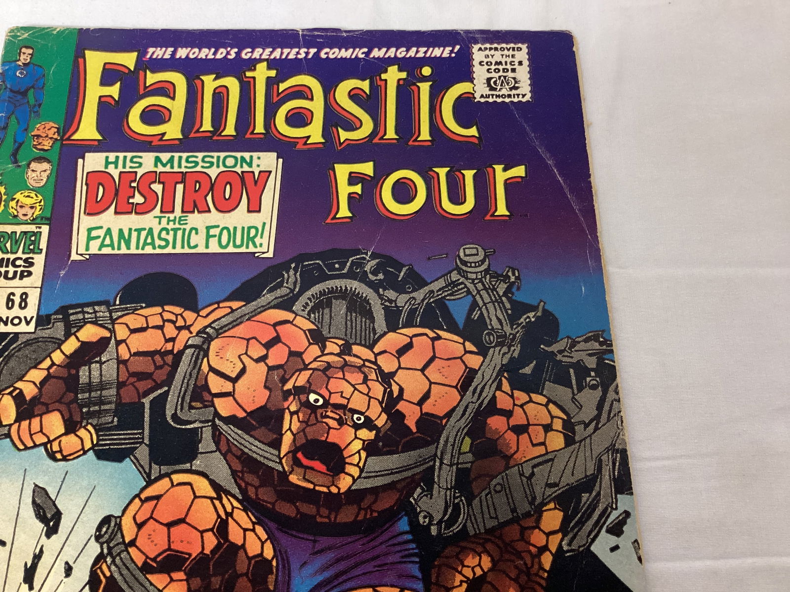 Fantastic Four 68 Marvel Comic Book - 3
