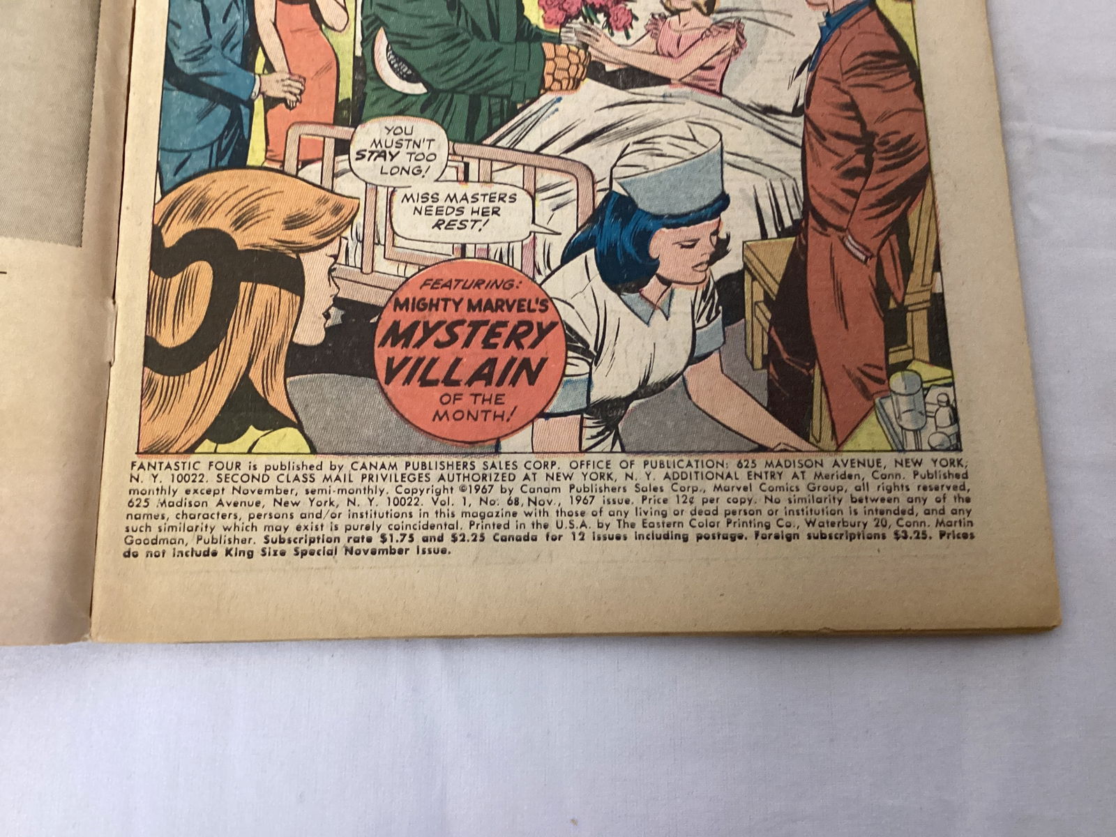 Fantastic Four 68 Marvel Comic Book - 7