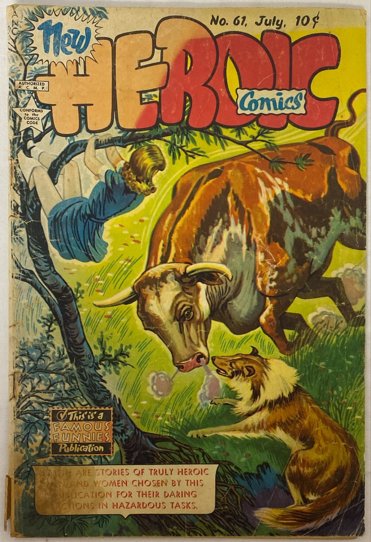 New Heroic Comics 61 Famous Funnies Comic Book: 1950, Please preview and see all photos for condition 