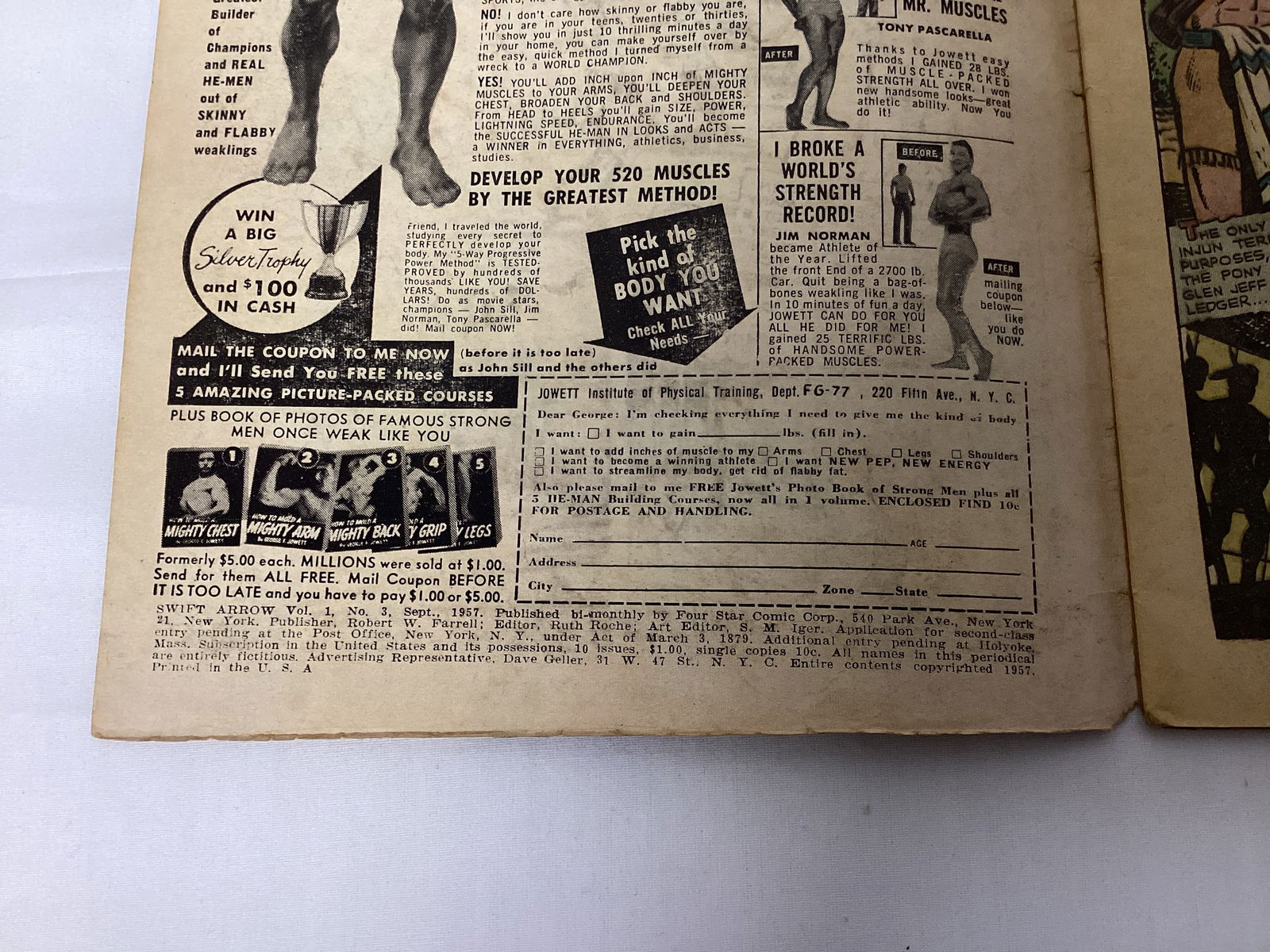 Swift Arrow 3 Ajax Farrell Comic Book - 7