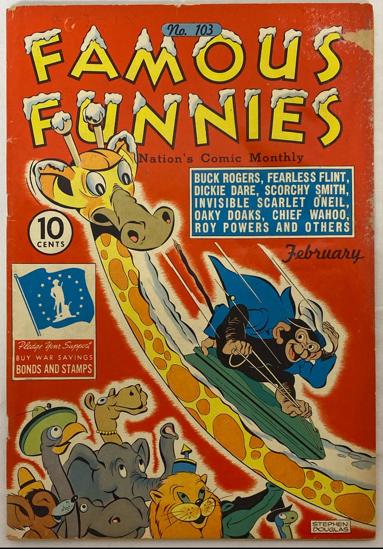 Famous Funnies 103 Comic Book (1 of 8)
