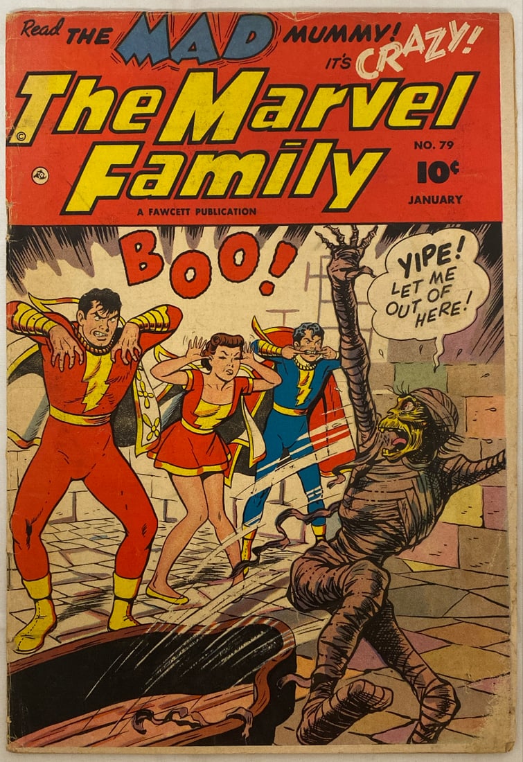 The Marvel Family 79 Fawcett Comic Book: 1953, Please preview and see all photos for condition 