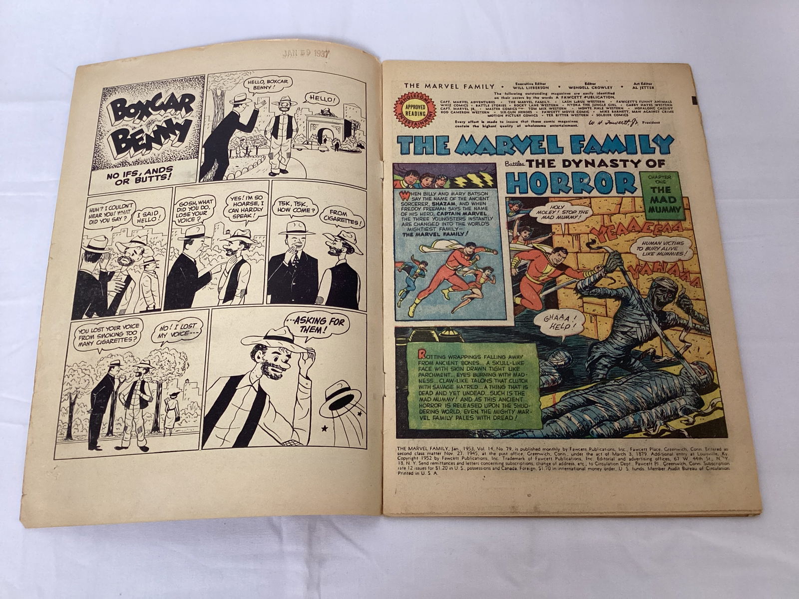 The Marvel Family 79 Fawcett Comic Book - 6