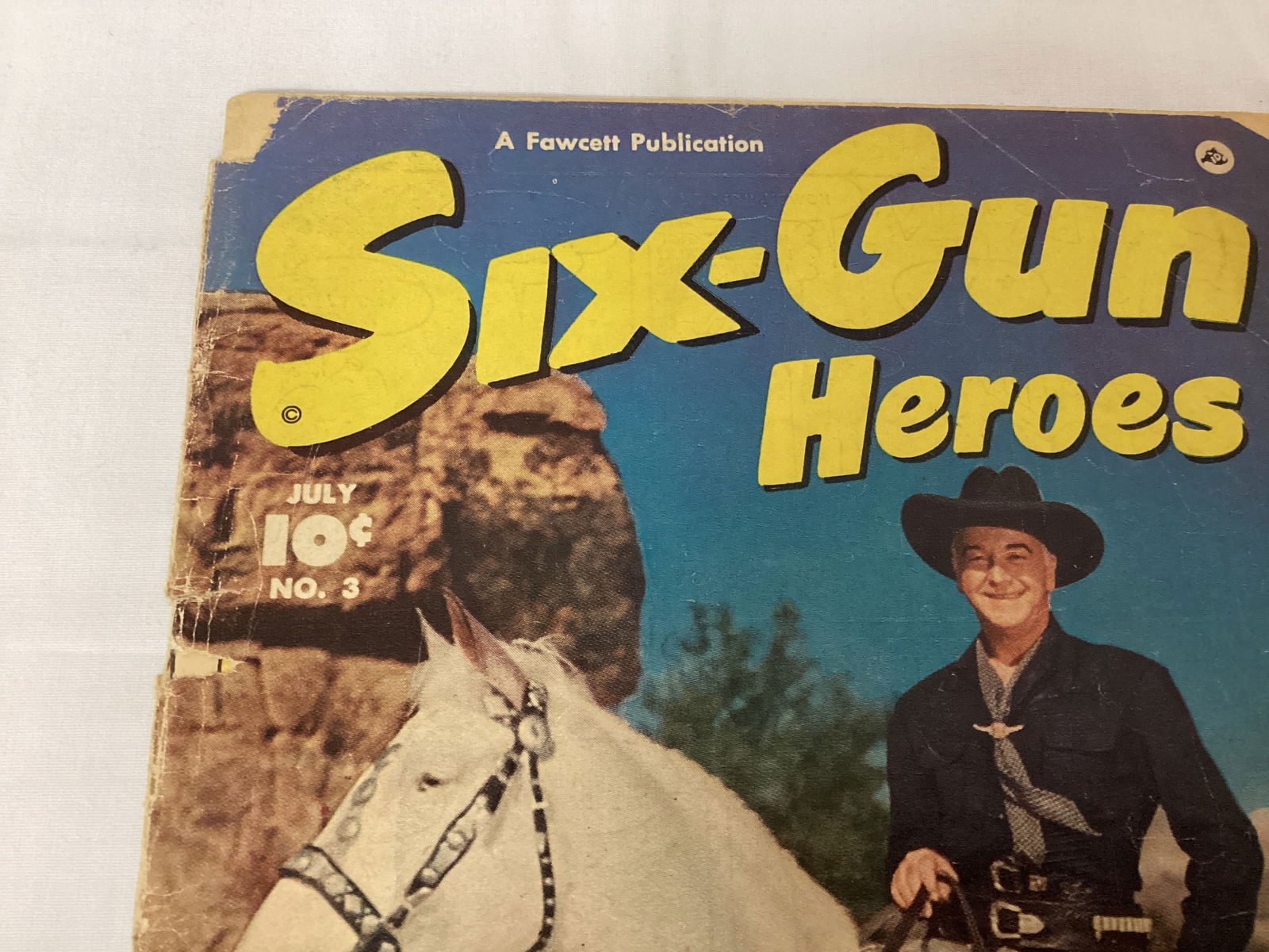 Six Gun Heroes 3 Fawcett Western Comic Book - 2