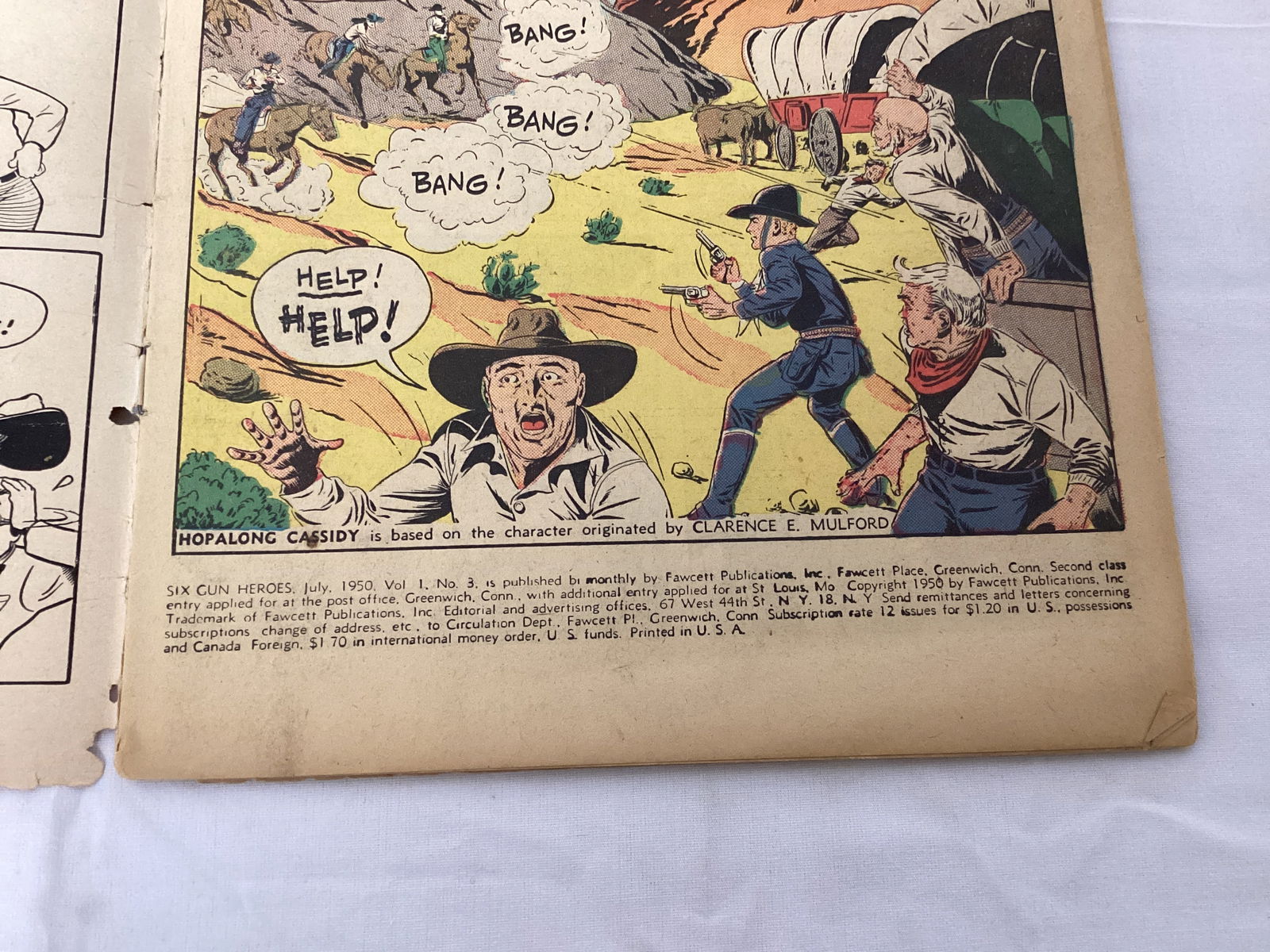 Six Gun Heroes 3 Fawcett Western Comic Book - 7
