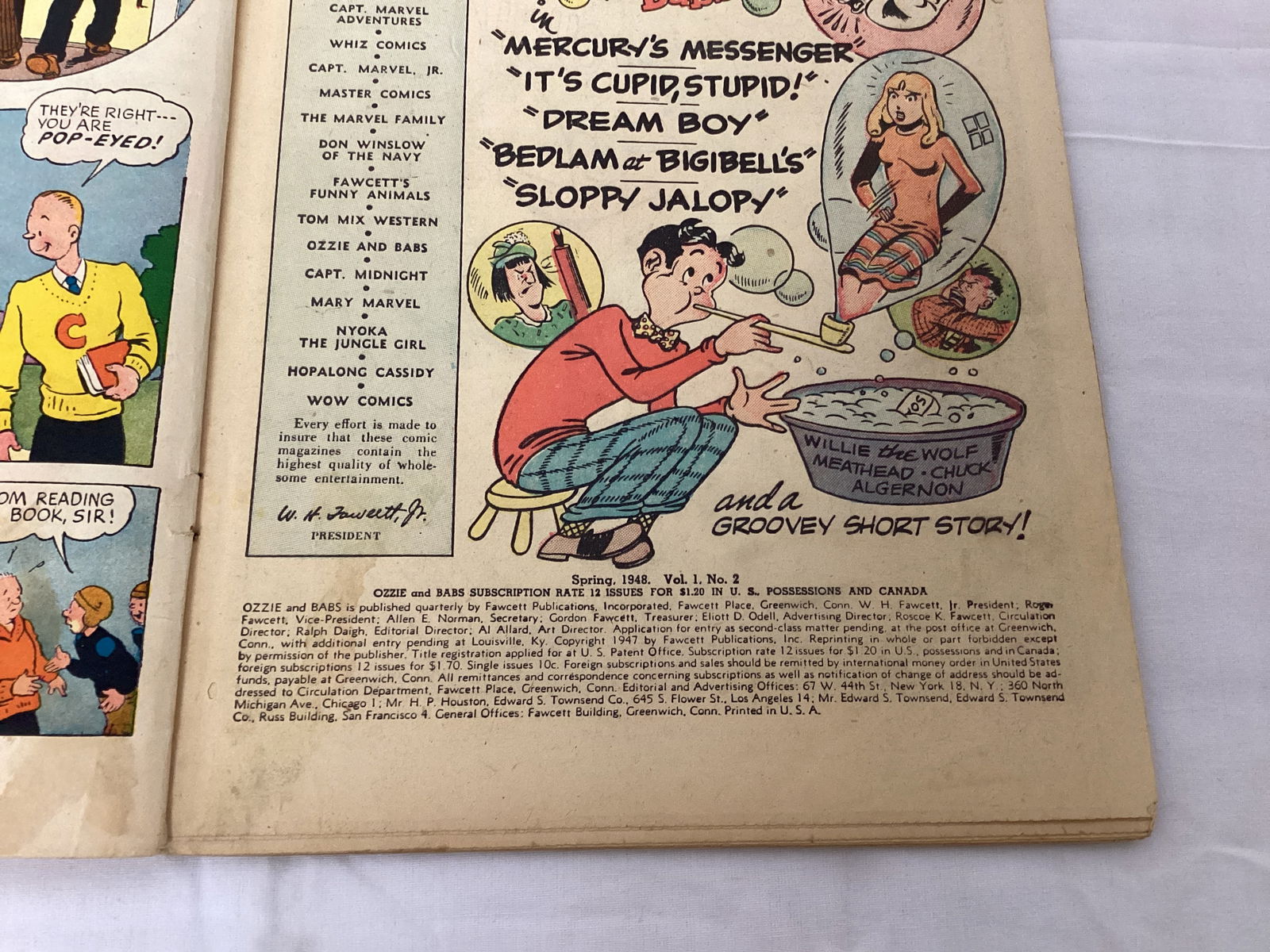 Ozzie and Babs 2 Fawcett Comic Book - 7