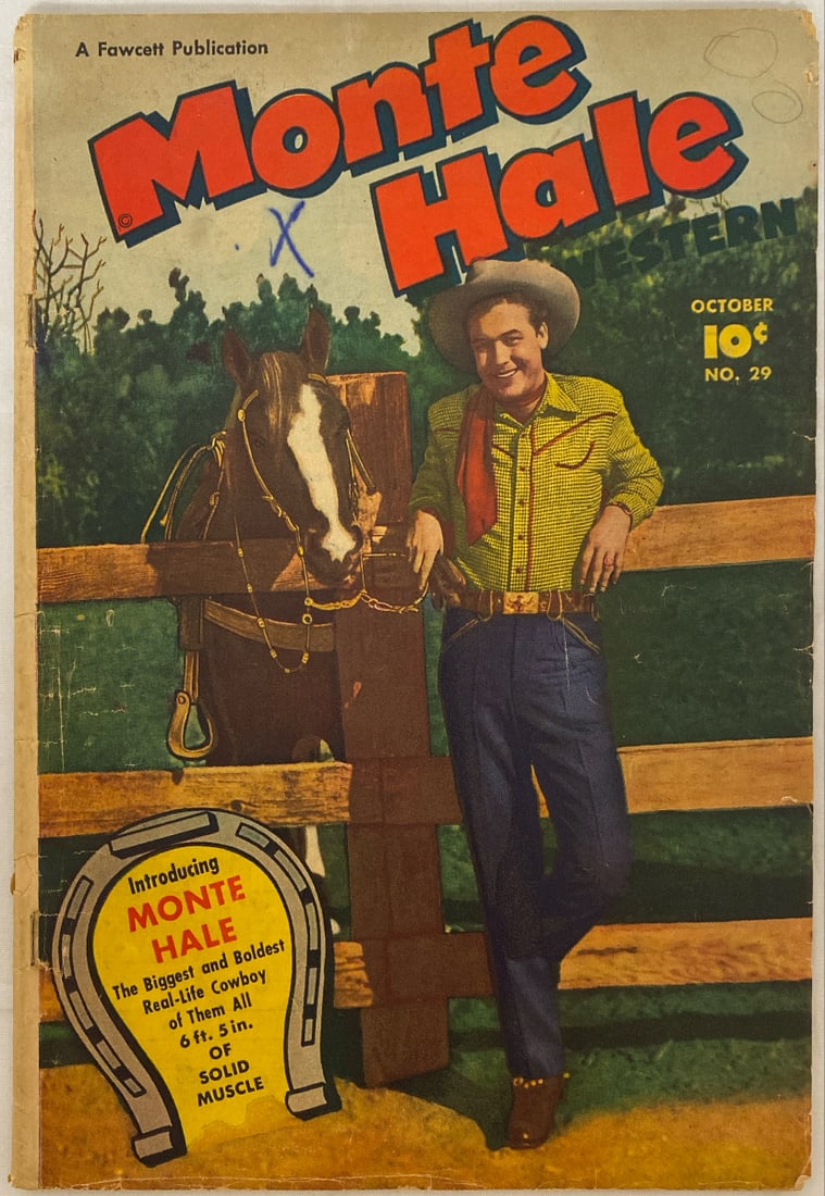Monte Hale Western 29 Fawcett Comic Book: 1948, Please preview and see all photos for condition