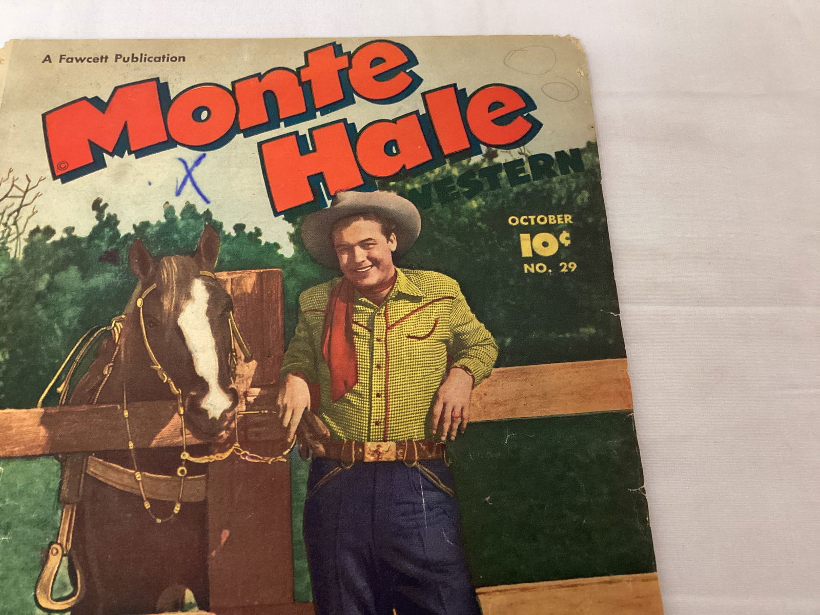 Monte Hale Western 29 Fawcett Comic Book - 3
