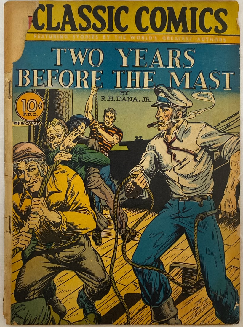 Classics Comics 25 Two Years Before the Mast Comic Book: 1945, Please preview and see all photos for condition 