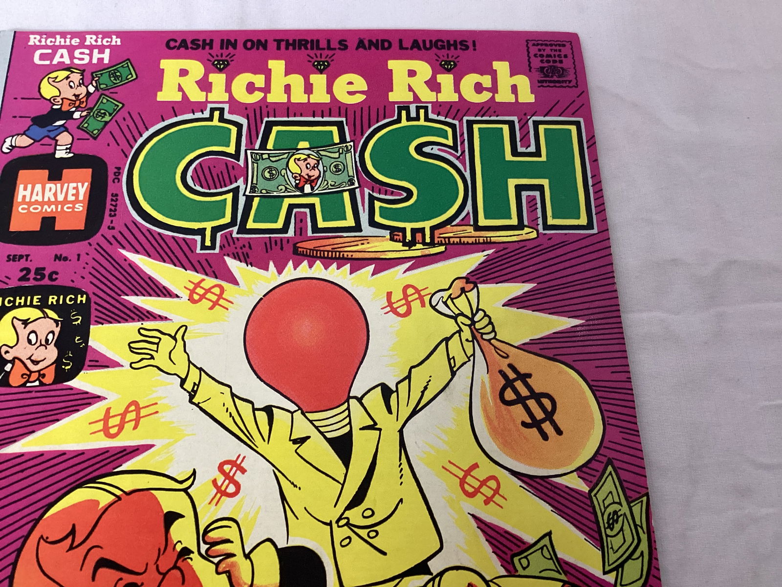 Richie Rich Cash 1 Harvey Comic Book - 3